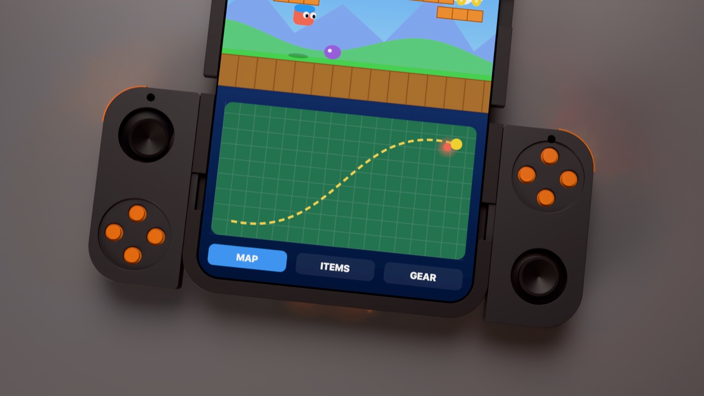 Folded phone with controllers on both sides
