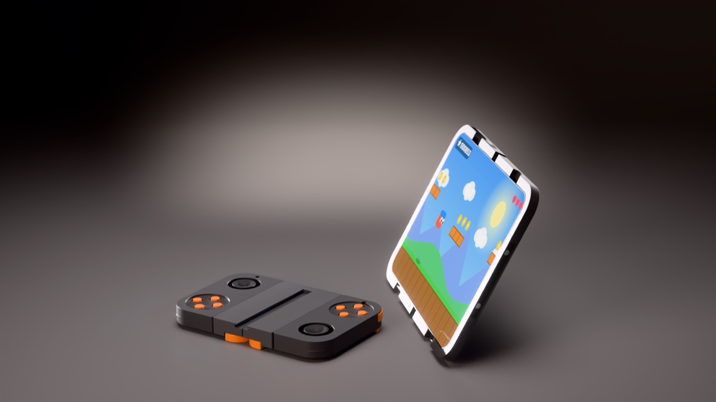 Phone standing on its kickstand